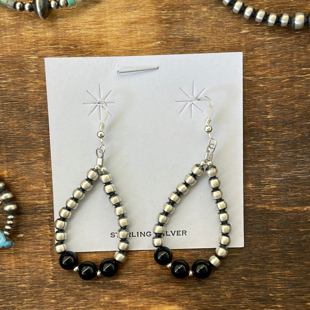 The Emmy Teardrop with Black onyx rounds