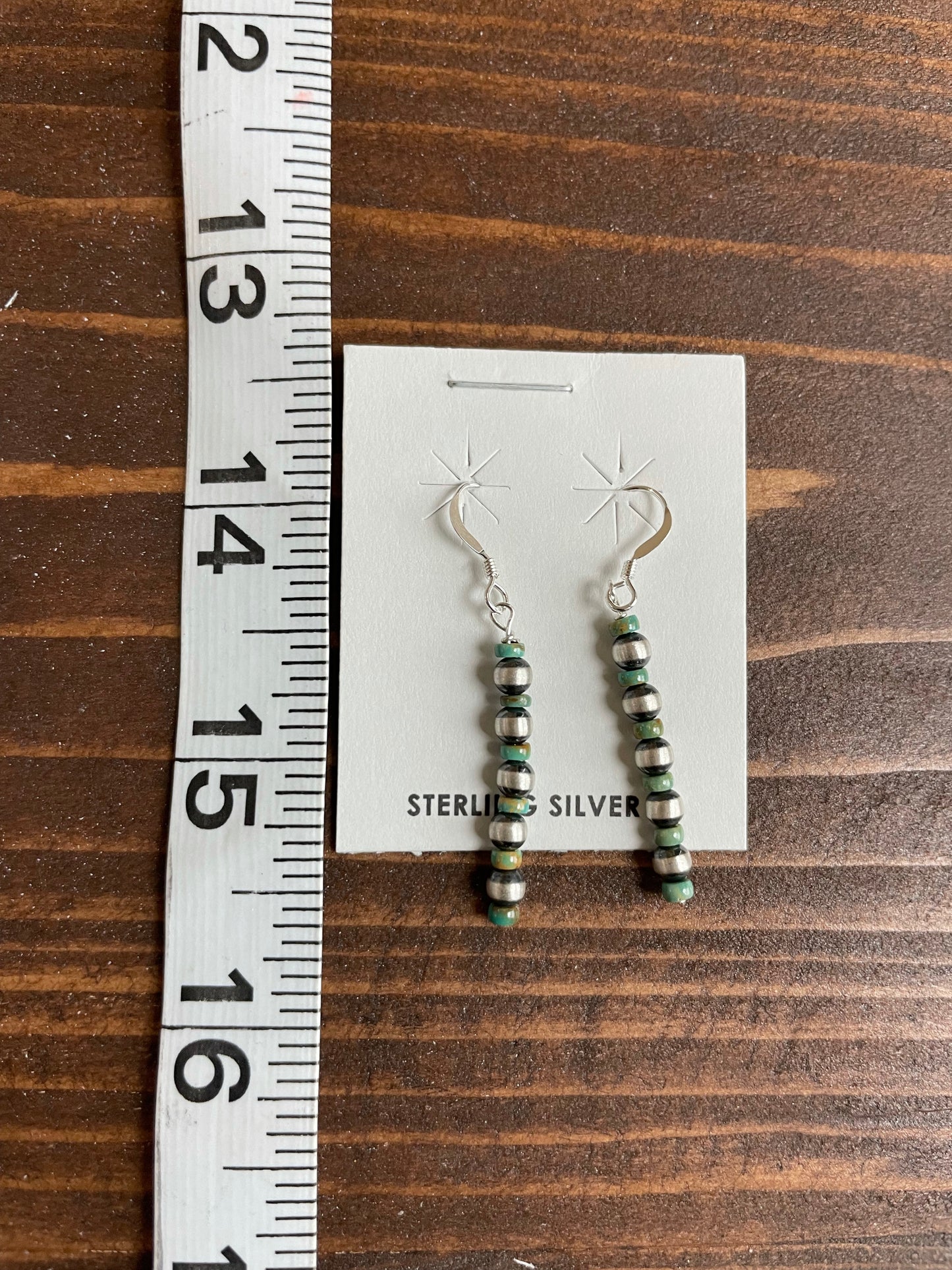 The Navajo Strand Earring with Turquoise