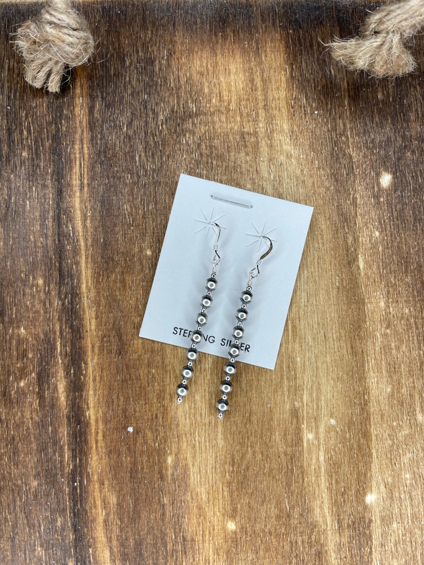 The Navajo Strand Earring 4mm 2mm