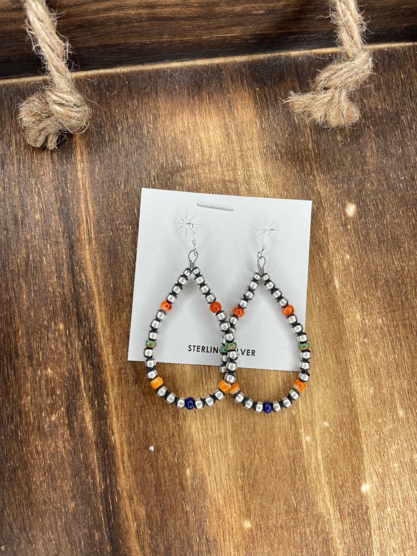 4mm Navajo Pearl Multicolor Teardrop