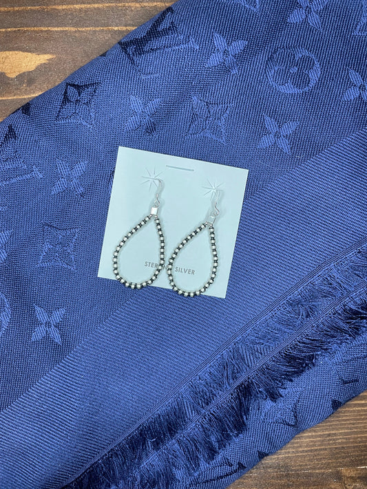 3mm teardrop Earrings 2”