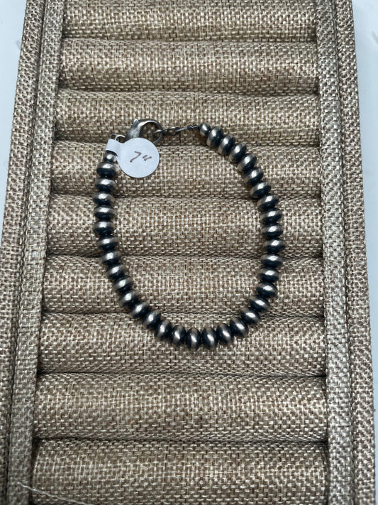 5.5mm Navajo Saucer Pearl Bracelet