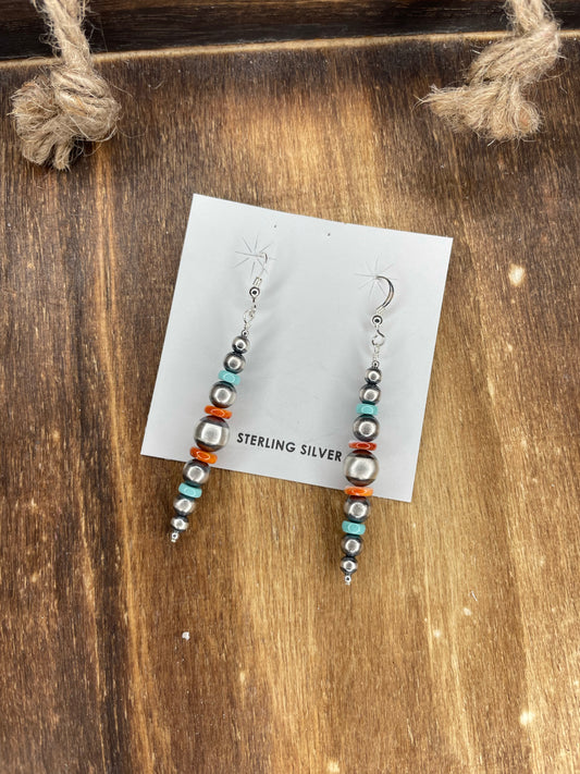 The Navajo Multicolor Strand Earring