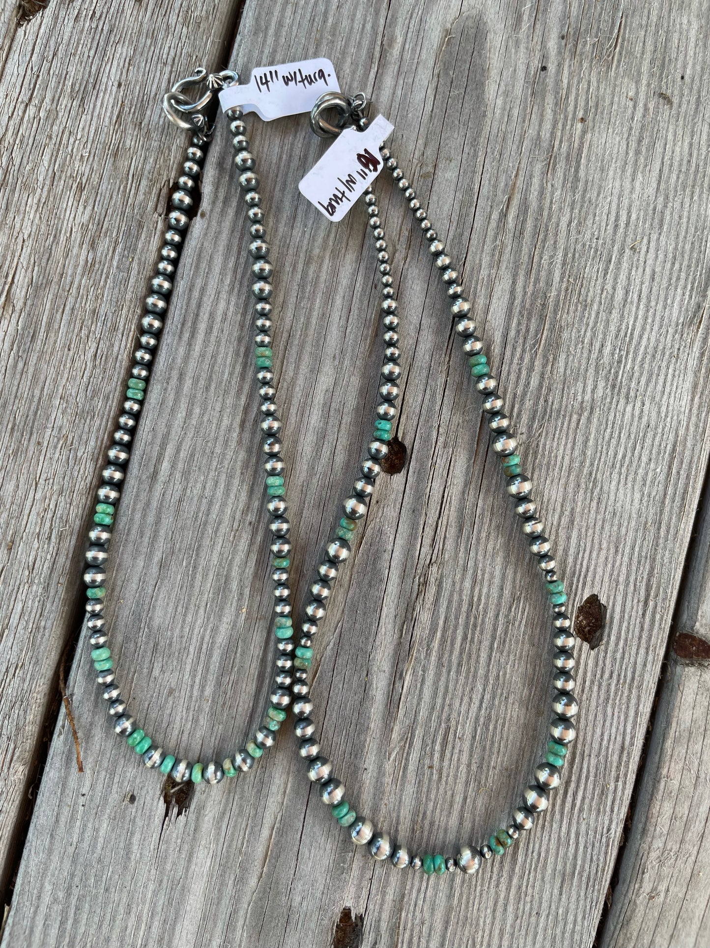 The Lina Navajo Pearl and Turquoise Necklace