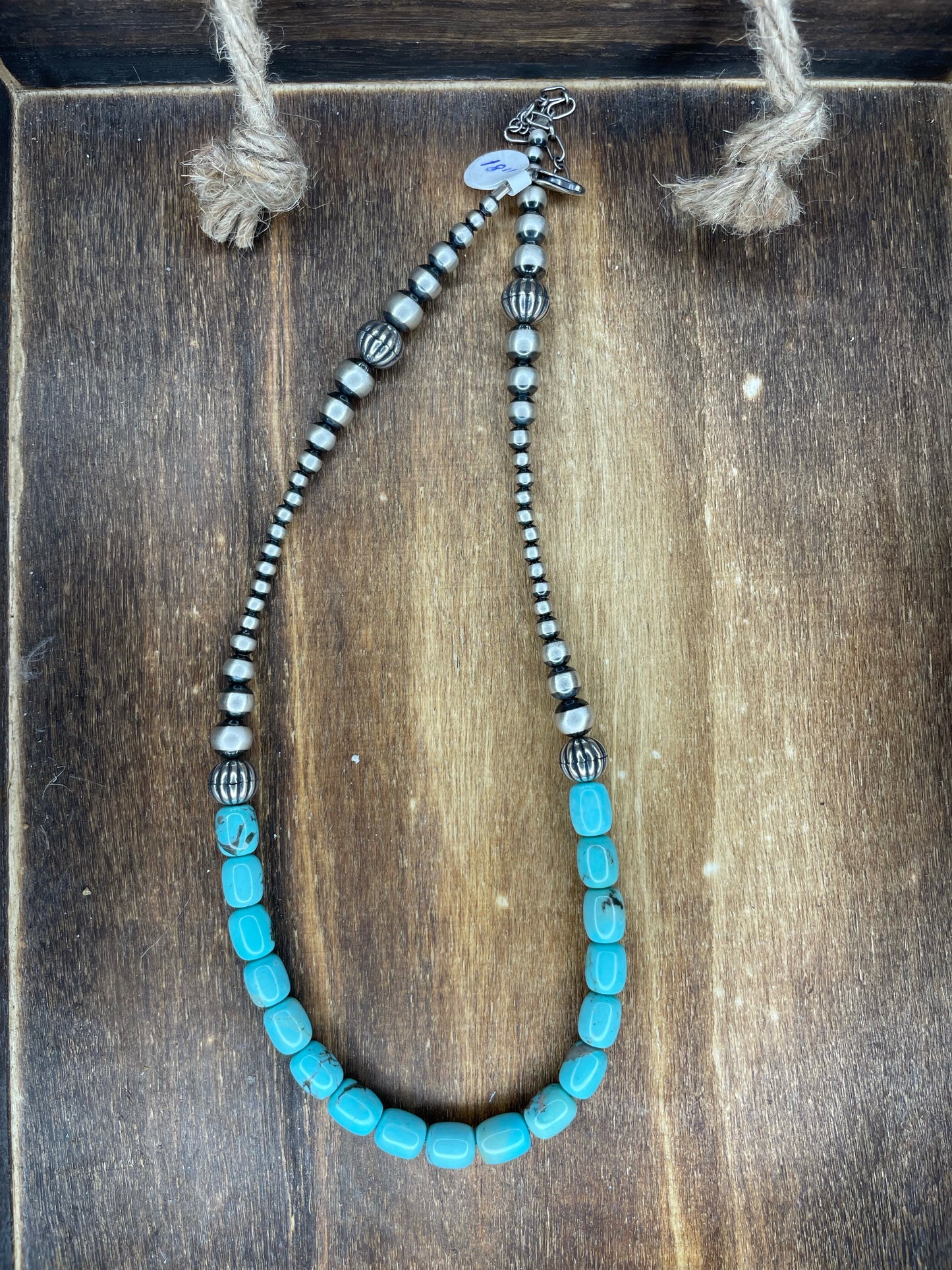 The Desi 18” Navajo Pearls with Turquoise