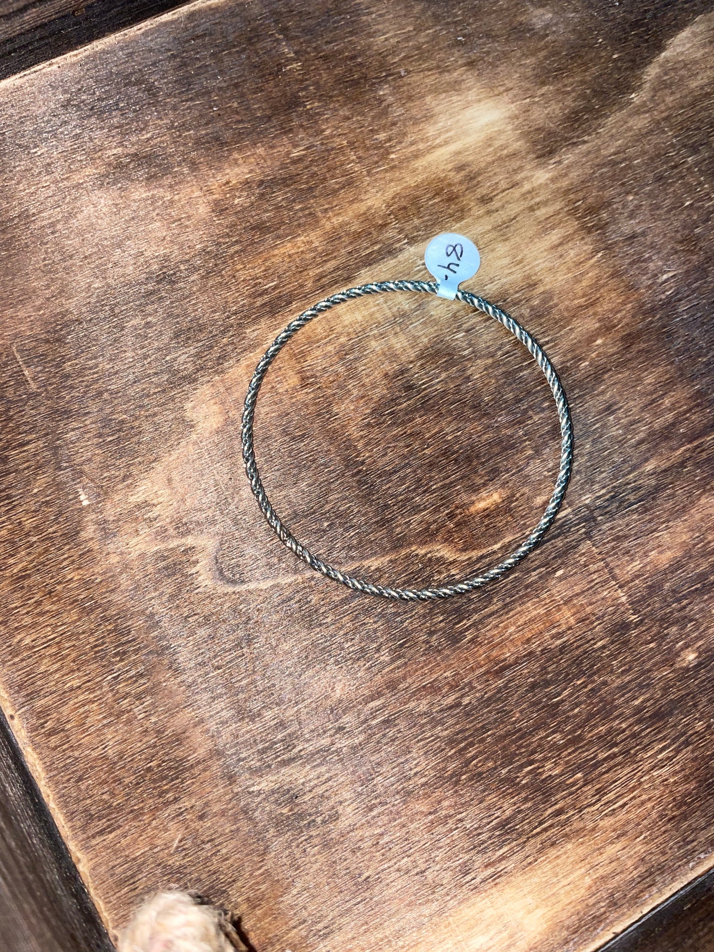 Twist Wire Bangle Bracelet