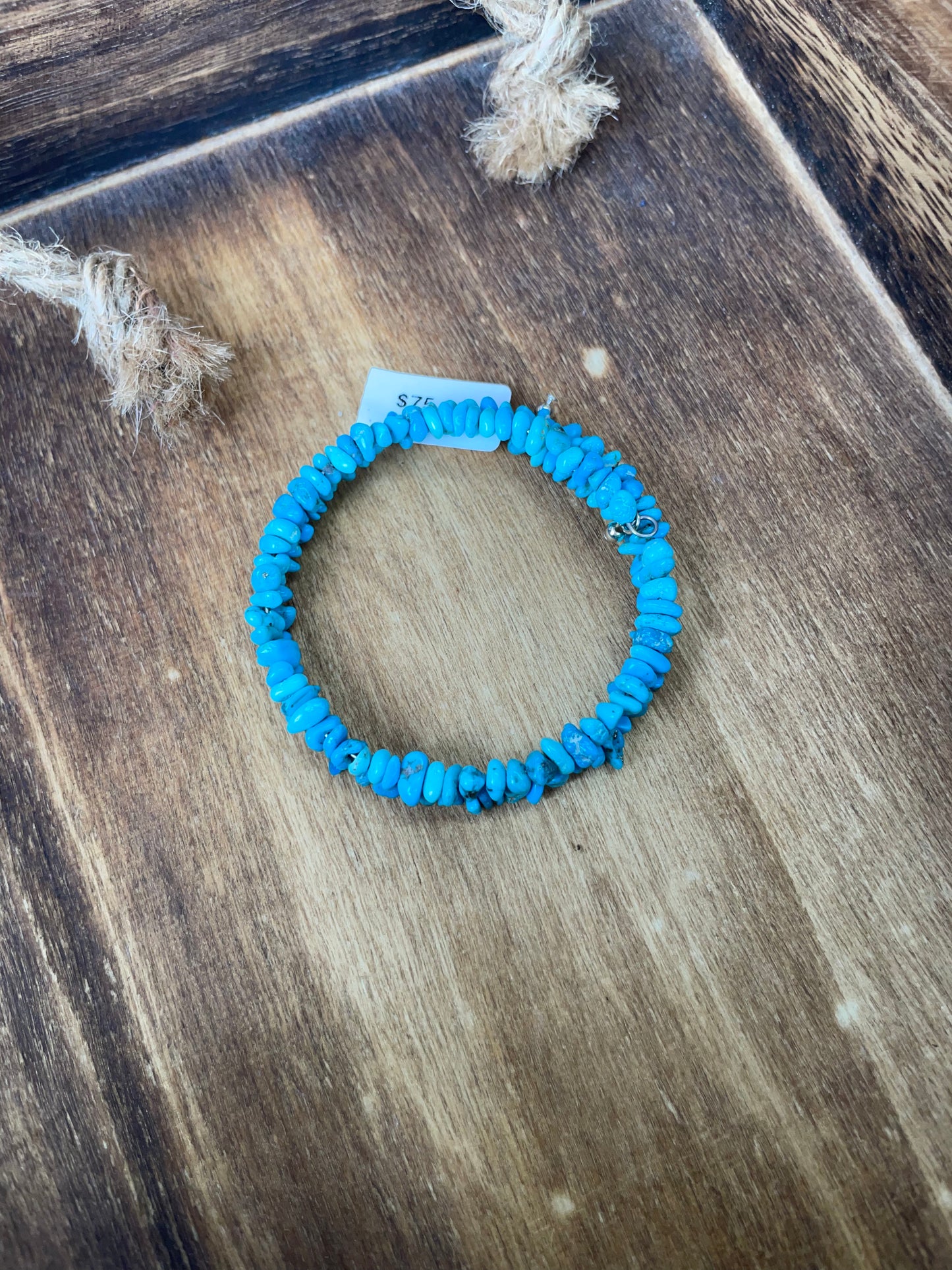 Blue Turquoise Wrap bracelet