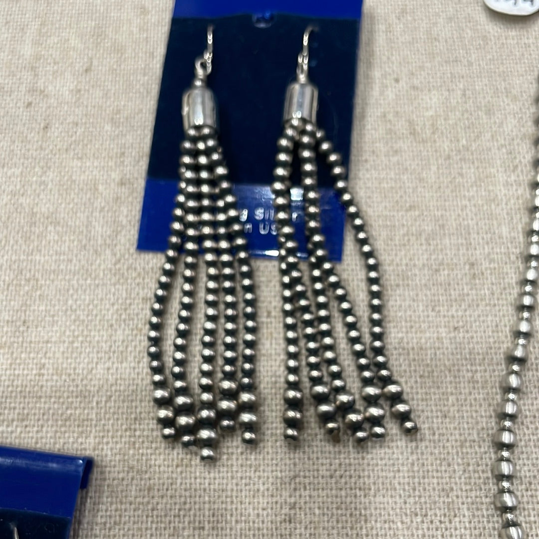 The Navajo 3mm 4mm 5 Strand Earring