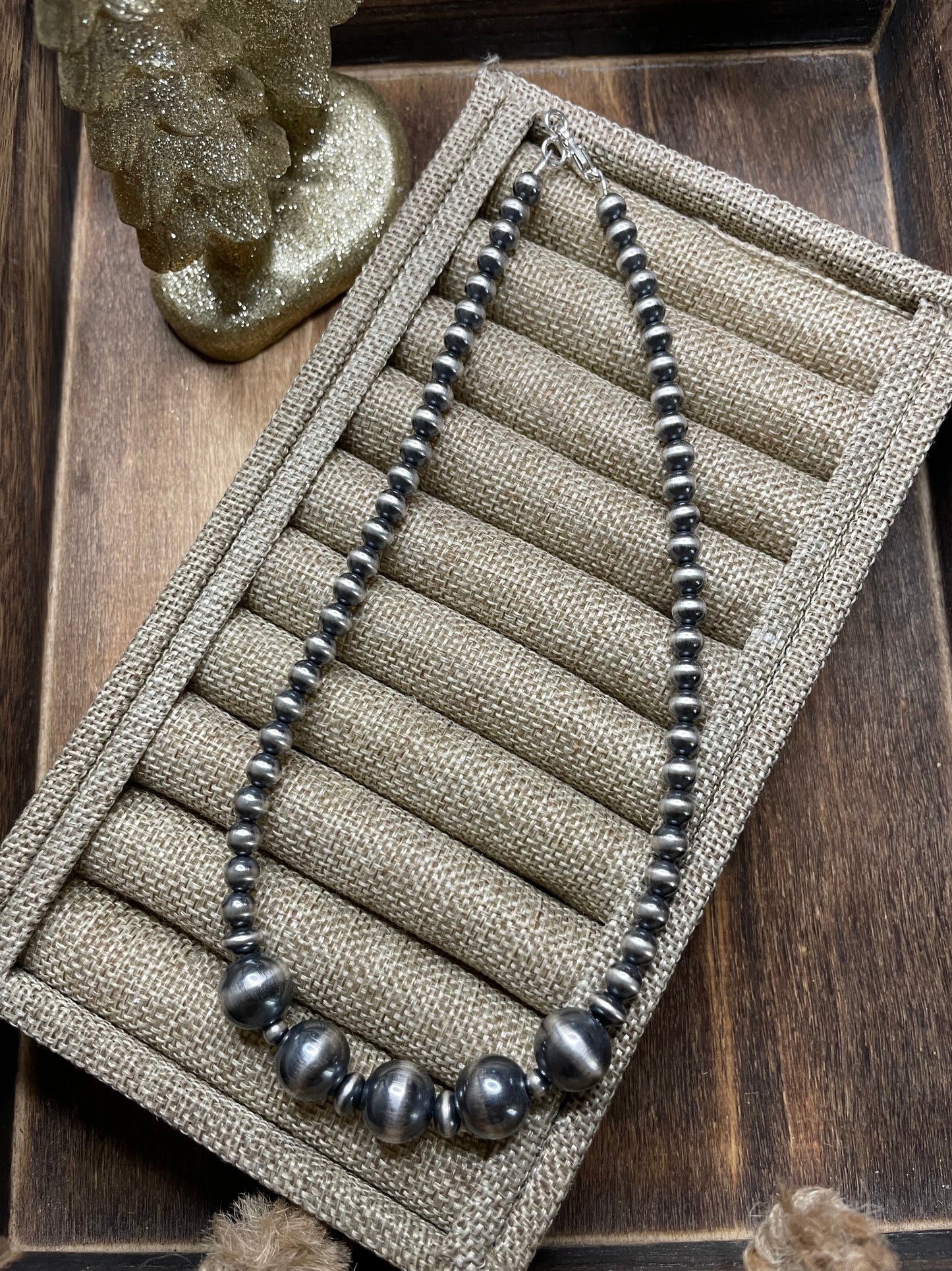 The 12mm & 6mm Navajo Necklace