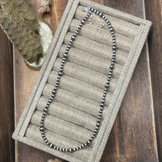 The 4mm & 6mm Navajo Necklace